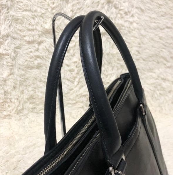 COACH コーチ F70916／2WAY オールレザーブリーフトートバッグ／黒