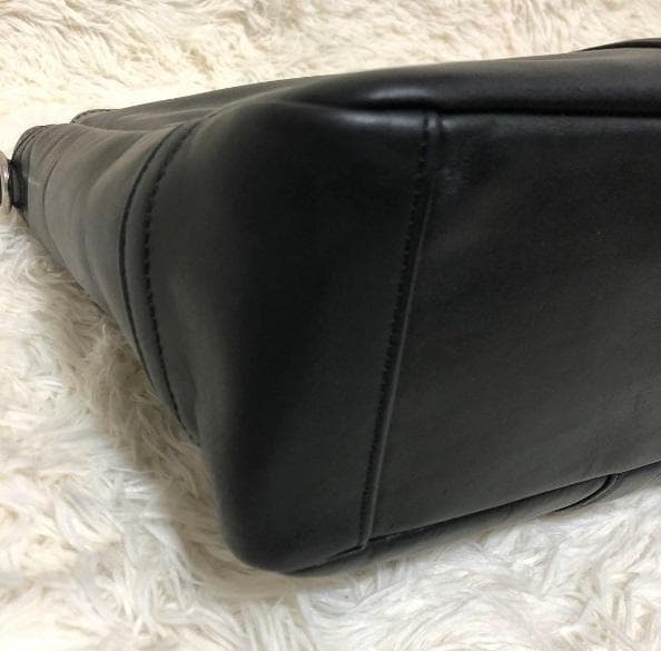 COACH コーチ F70916／2WAY オールレザーブリーフトートバッグ／黒