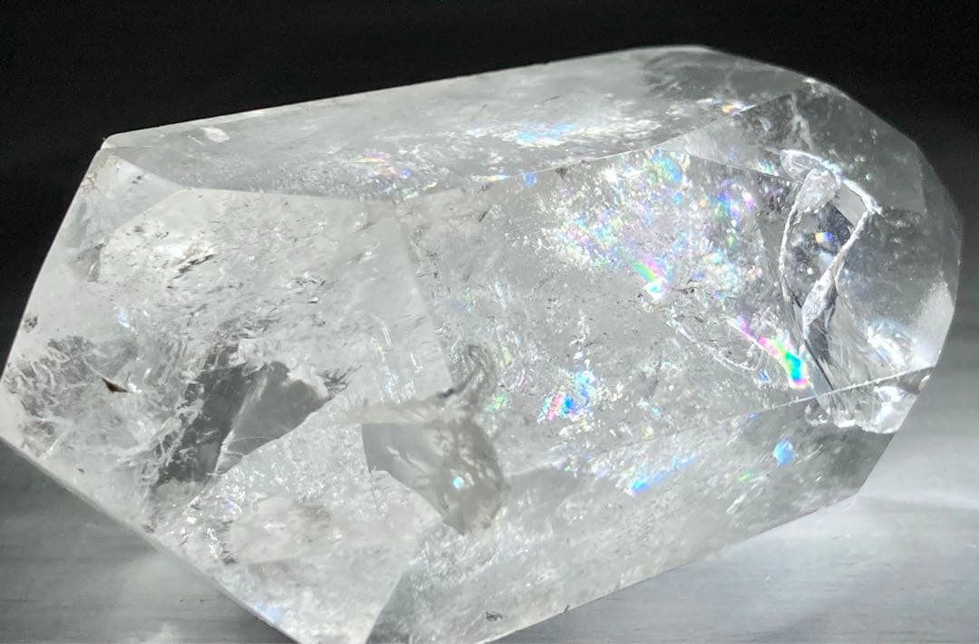 レインボークォーツ✨エンジェルブレッシングクリスタル水晶ダブルポイント