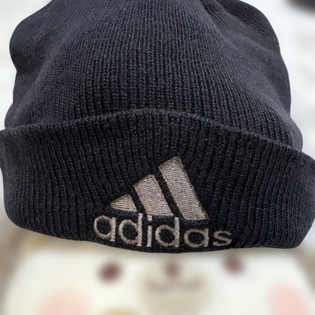 希少/00s】adidas アディダス ニット帽 ビーニー y2k アーカイブ
