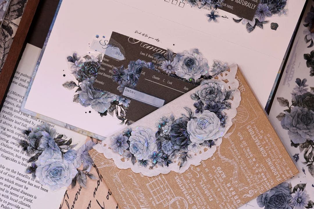 小白家文創《岚烟》海外マスキングテープ　マステ 【2506】