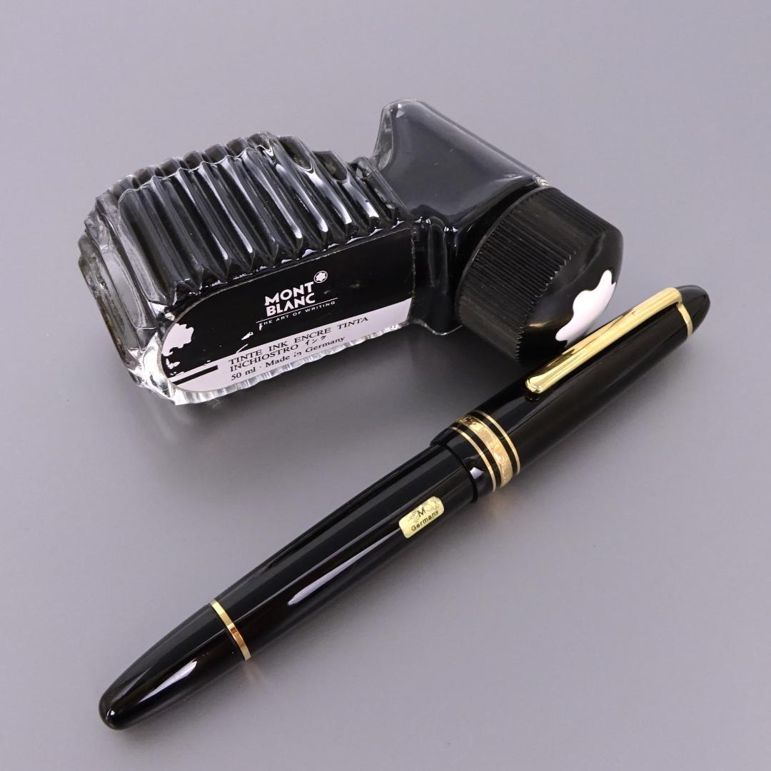 本物 美品■モンブラン■万年筆 マイスターシュテュック 太めモデル 14K M