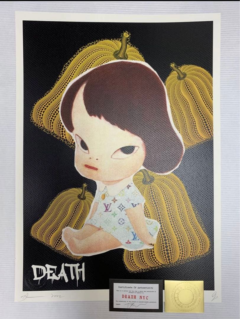 DEATH NYC 世界限定100枚 アートポスター 奈良美智/草間彌生 DEATH NYC