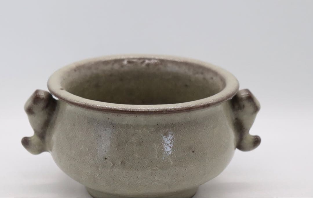 中国 磁貫青磁 香炉 送料込み250225