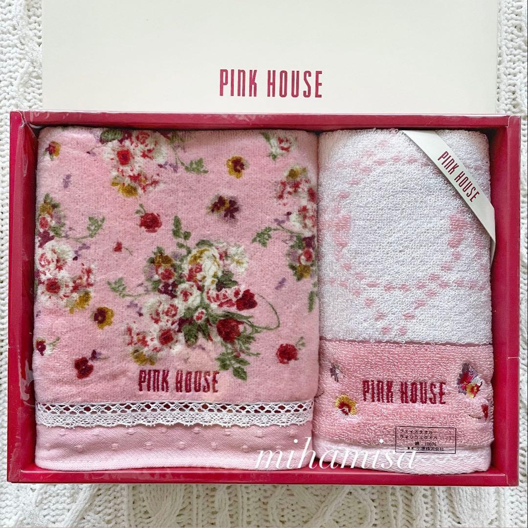 PINK HOUSEピンクハウス ☆ フェイスタオル ウォッシュタオル セット