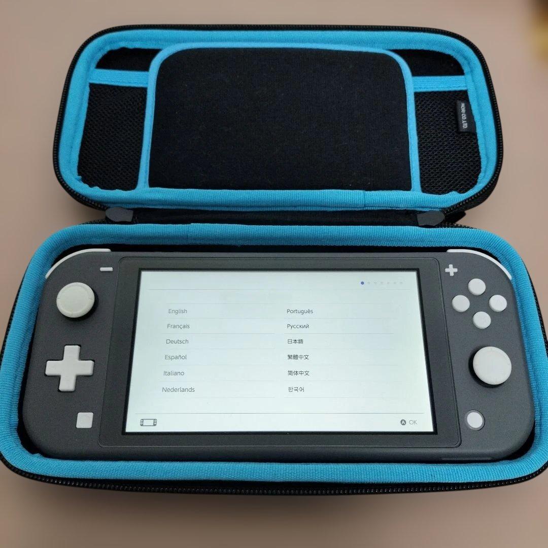 Nintendo Switch Lite グレー 専用ハードケース付き