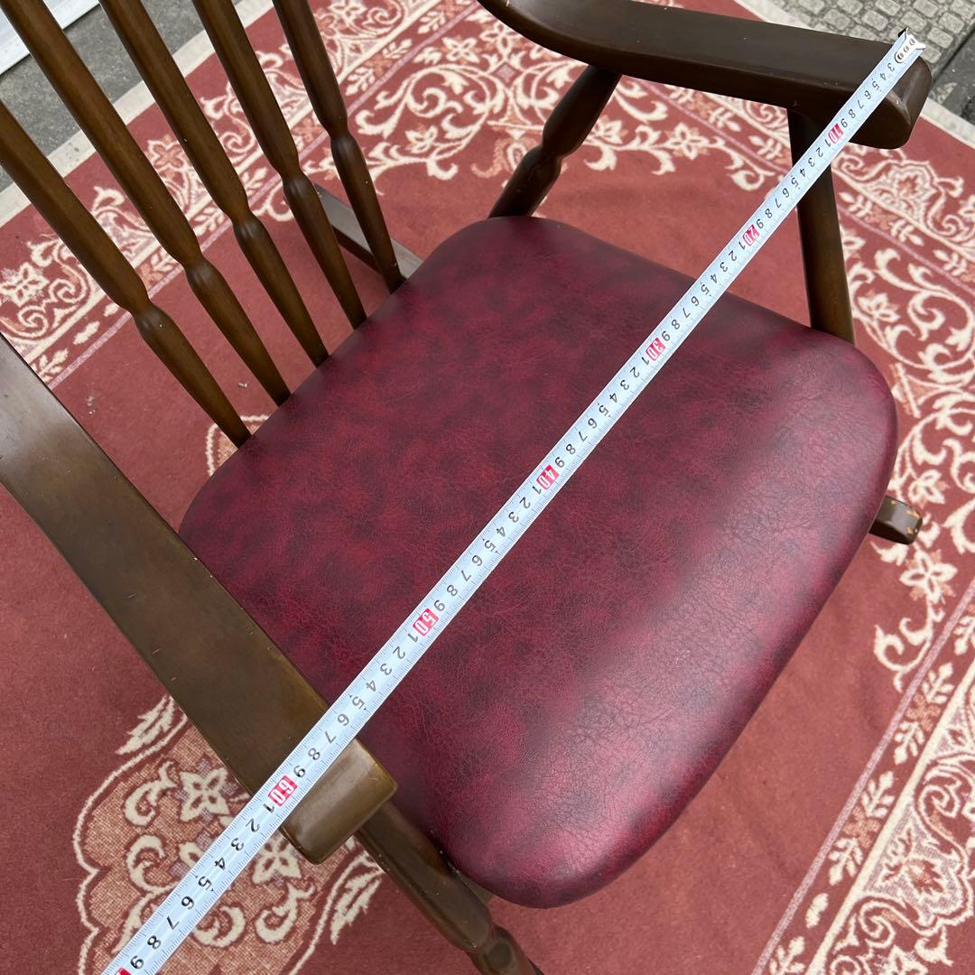 古家具ビンテージ品◾️鳥取家具 木製フレーム ロッキングチェア