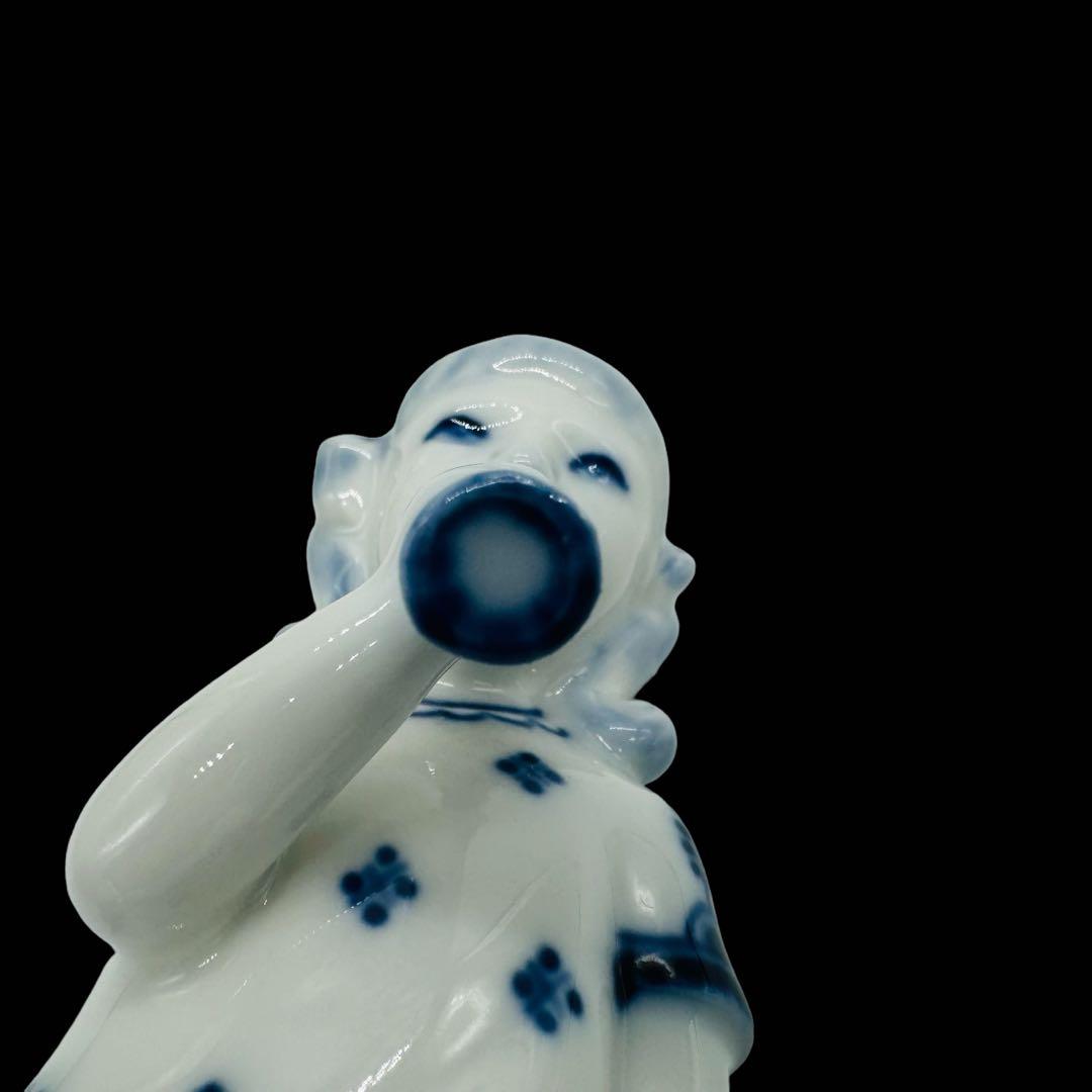 希少】ロイヤルコペンハーゲン ブルーフルーテッド フィギュリン 笛を