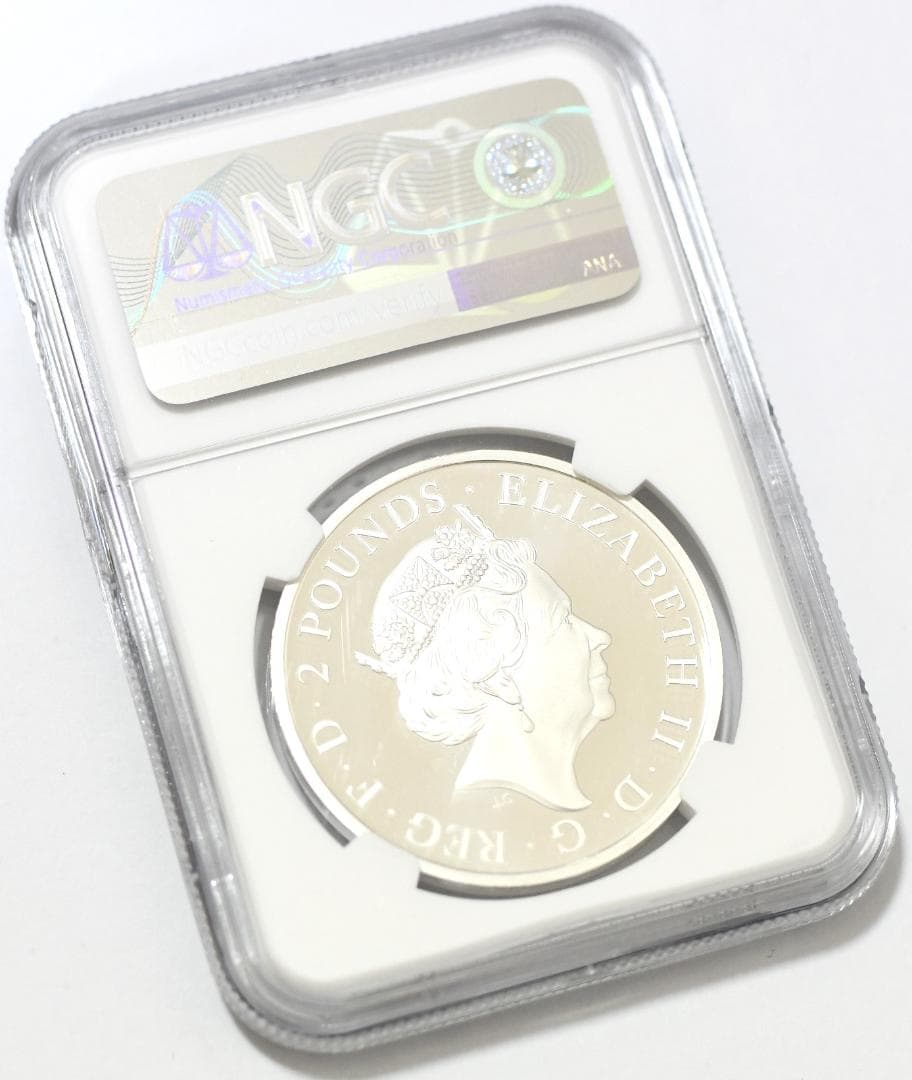 銀貨】最高鑑定PF70UC 英ロイヤルミント・イングランドのライオンFDOI