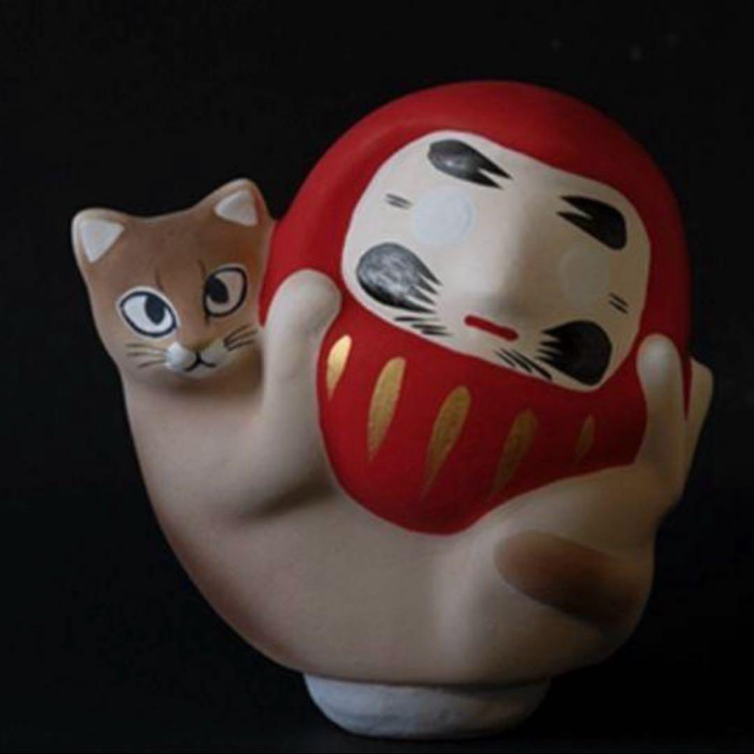 今戸焼 三すくみ 狐拳 キツネ 猟師 庄屋 土人形 置物 民芸品