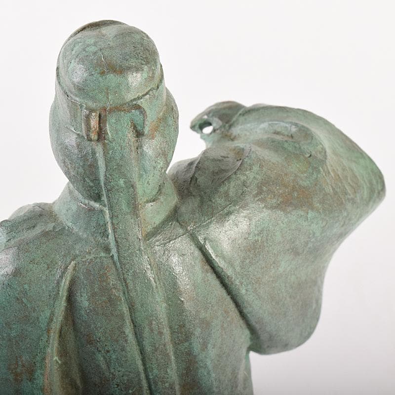 山本雲涛作 鋳銅 三井寺舞 原型 紺谷英儀 置物 共箱 M R7831 - メルカリ