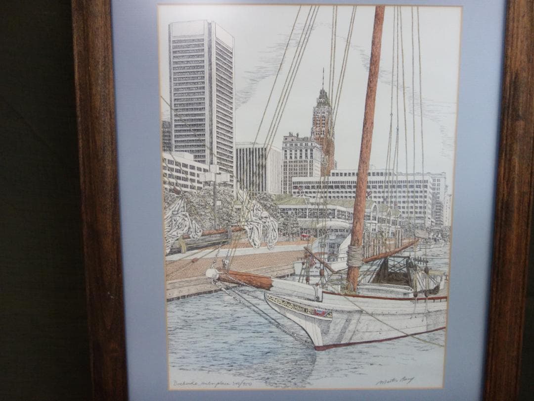 M▽マーティン・バリー 版画 額縁 エディションナンバー (37912)