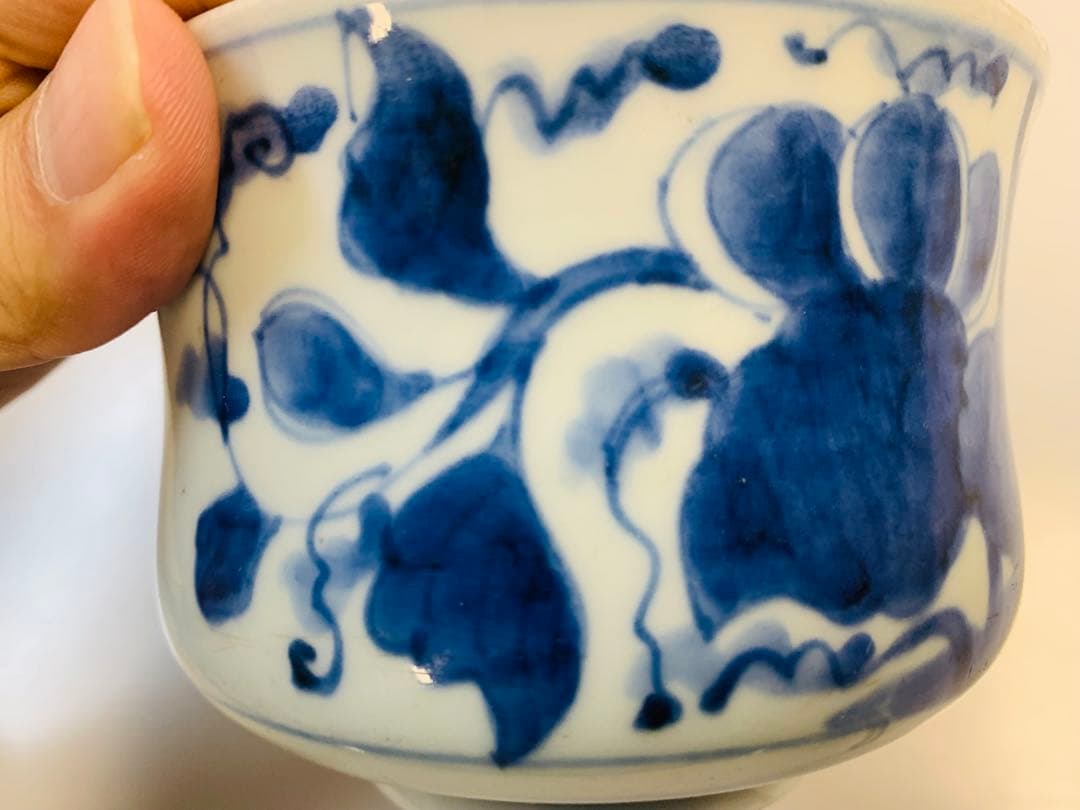 中国清時代中早期染付焼き物