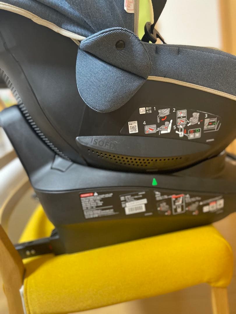 みょん。エールべべ　クルット6i プレミアム　デニムブルー　isofix