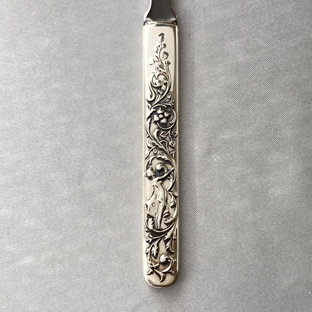 【LUNT】【純銀ハンドル】アールヌーボー レターナイフ / ペーパーナイフ