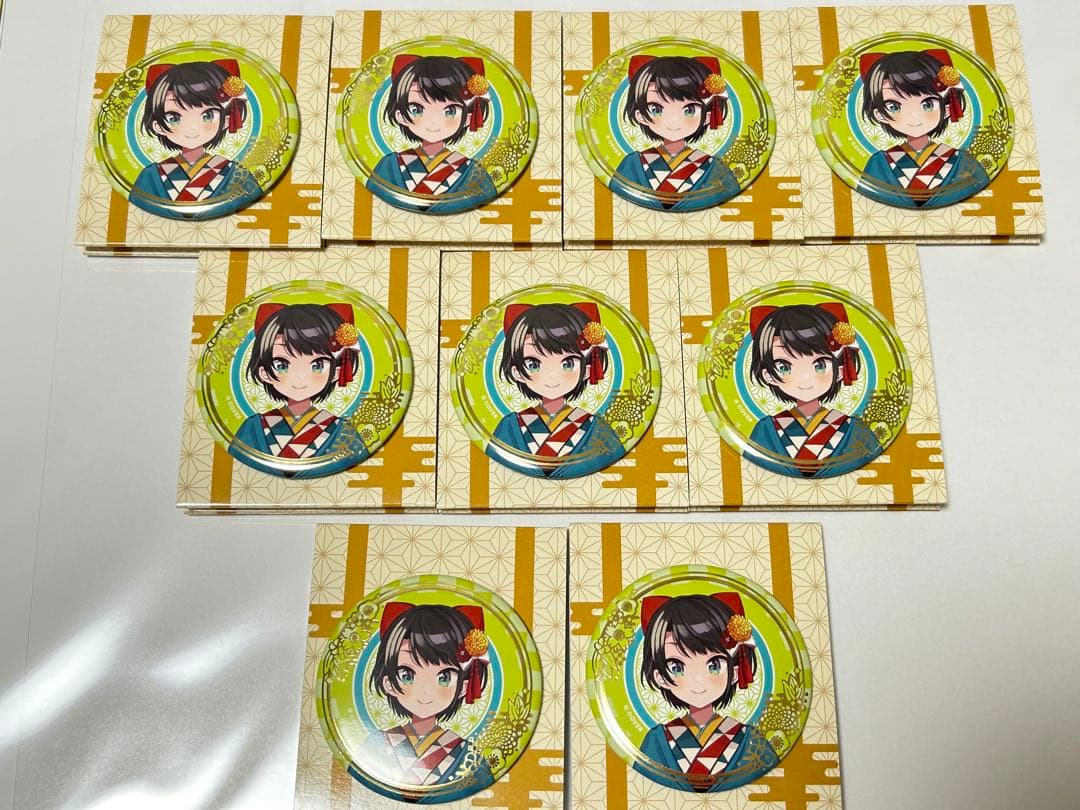 9個》大空スバル 正月衣装 缶バッジ ホロライブ 3個セット】癒月ちょこ