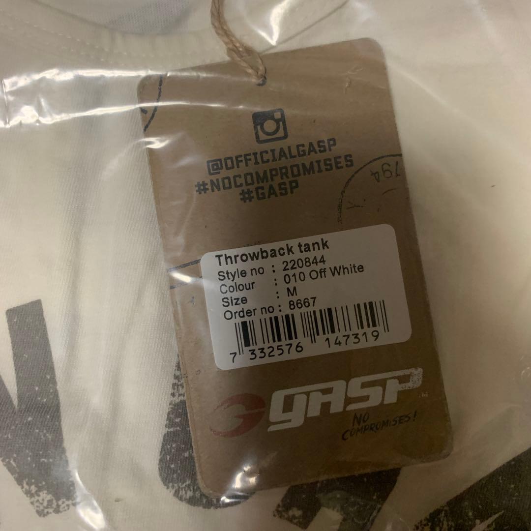 Gasp スローバックタンク オフホワイト M マイプロ エクステンド
