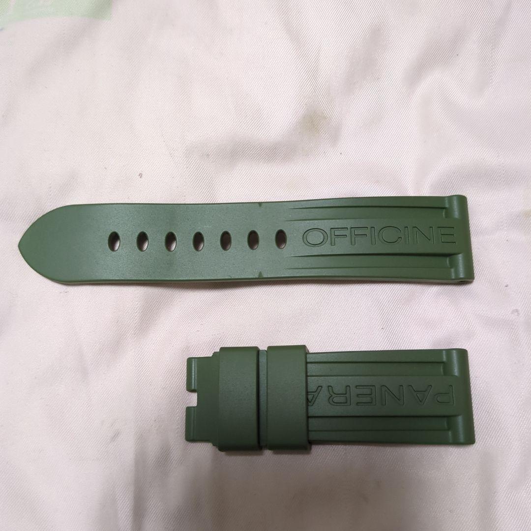 PANERAI 純正ラバー ストラップ アーミー　グリーン