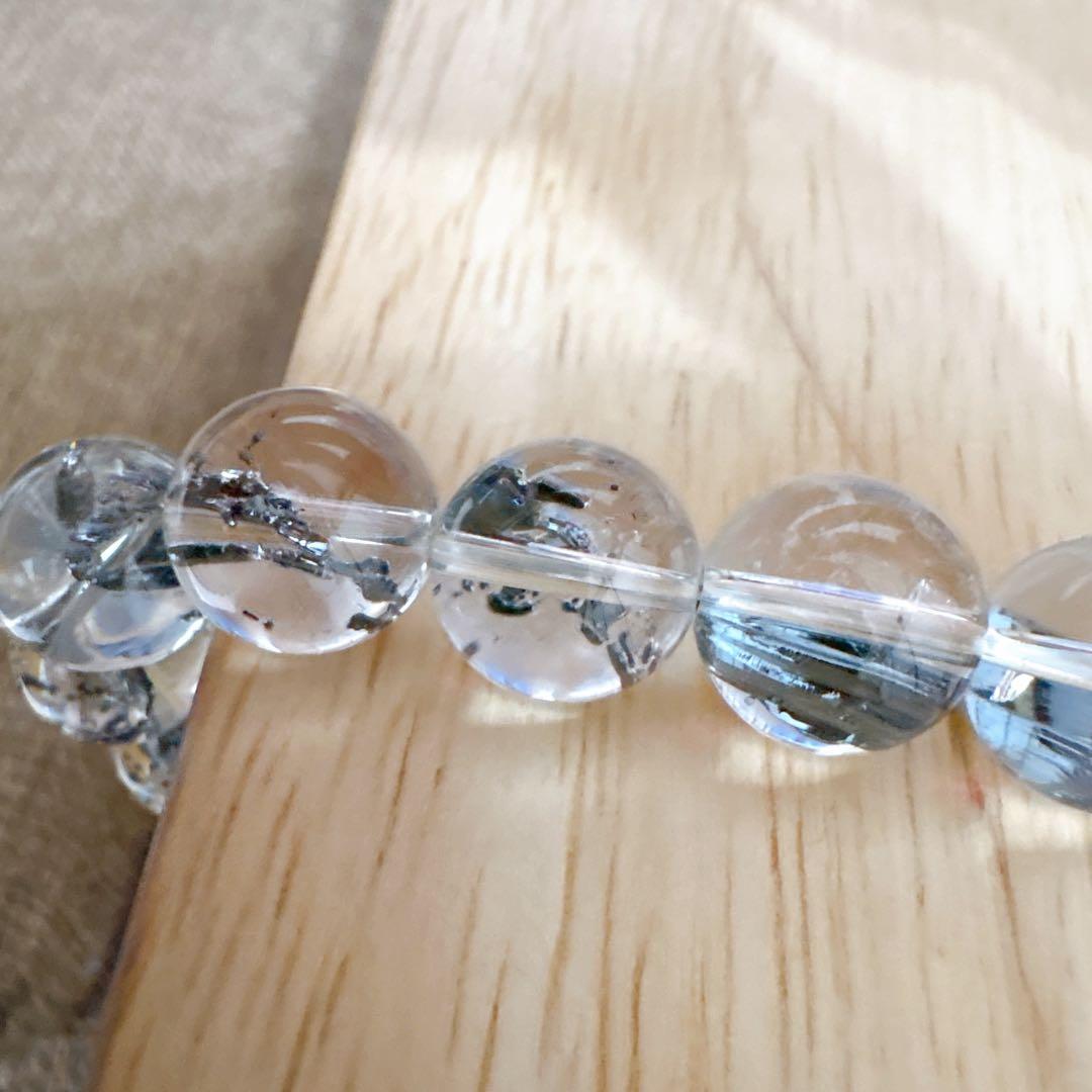 【手磨き】全超透明スティブナイトインクォーツ 10mmブレスレット全粒最高品質