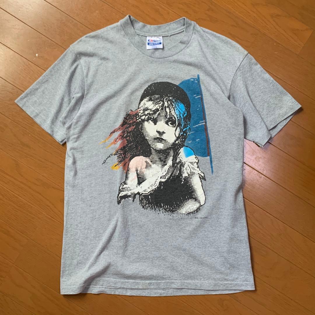 USA製80s◎OLD Hanes レミゼラブル 袖裾シングル グレー L - メルカリ