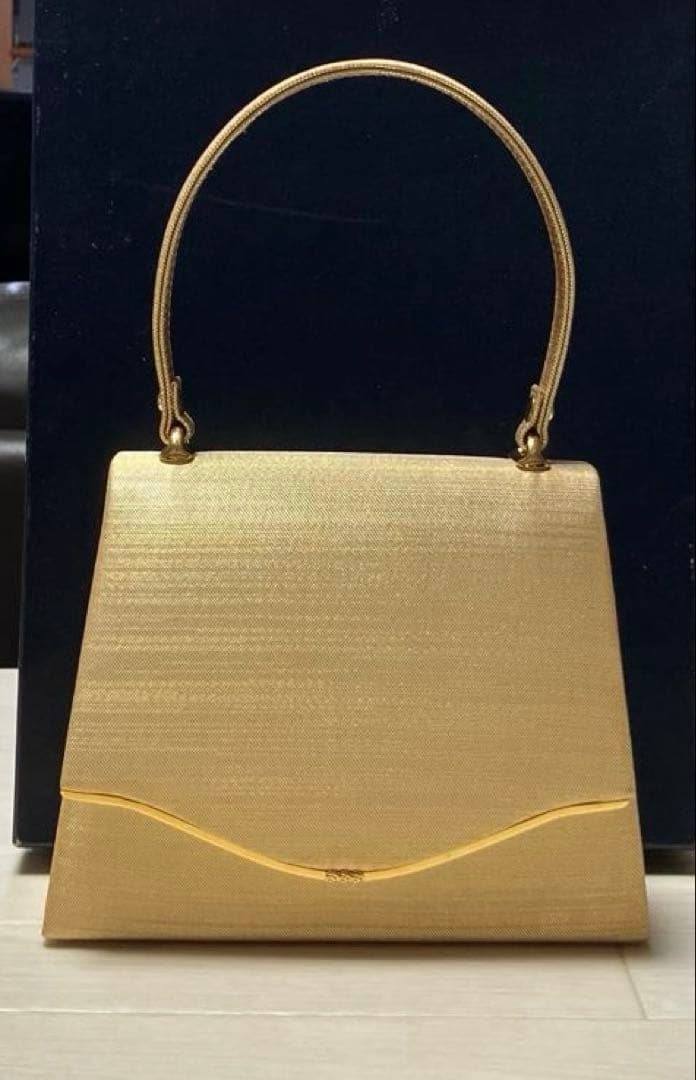 《美品》草履バッグセット　ゴールド　Lサイズ