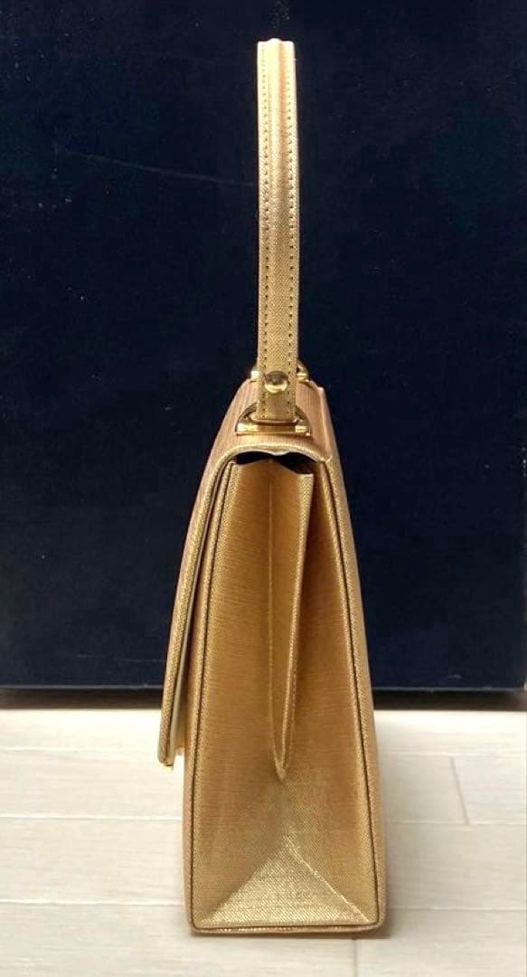 《美品》草履バッグセット　ゴールド　Lサイズ