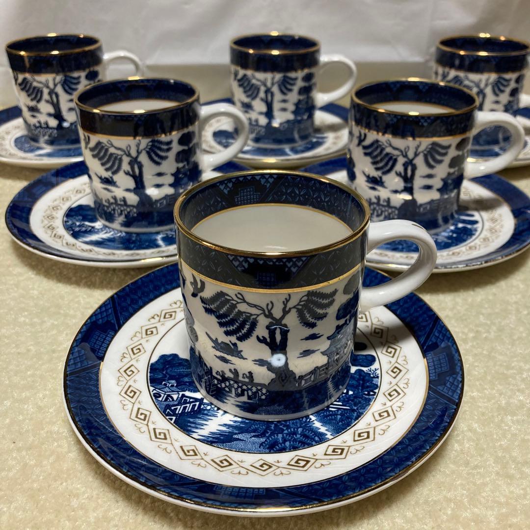 NIKKO ニッコー ダブルフェニックス 山水 カップ&ソーサー 6客 洋食器