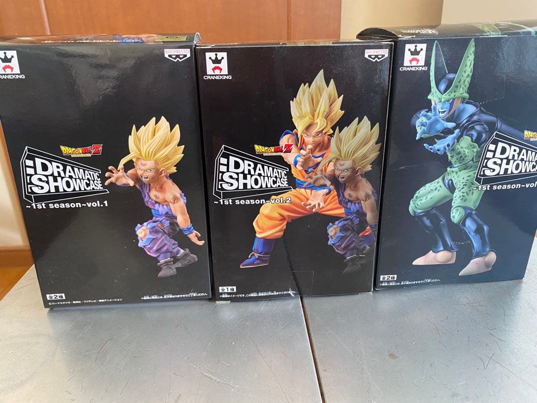 ドラゴンボール 孫悟空 孫悟飯 セルフィギュア3点セット親子カメハメ波　箱付き