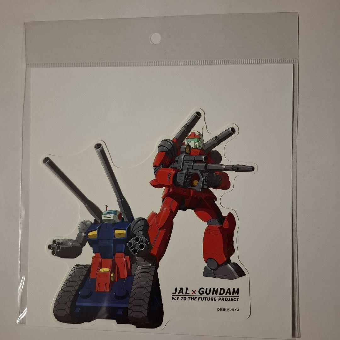 JAL GUNDAM フライトタグとステッカ 未開封新品 日本航空 JAL日本航空