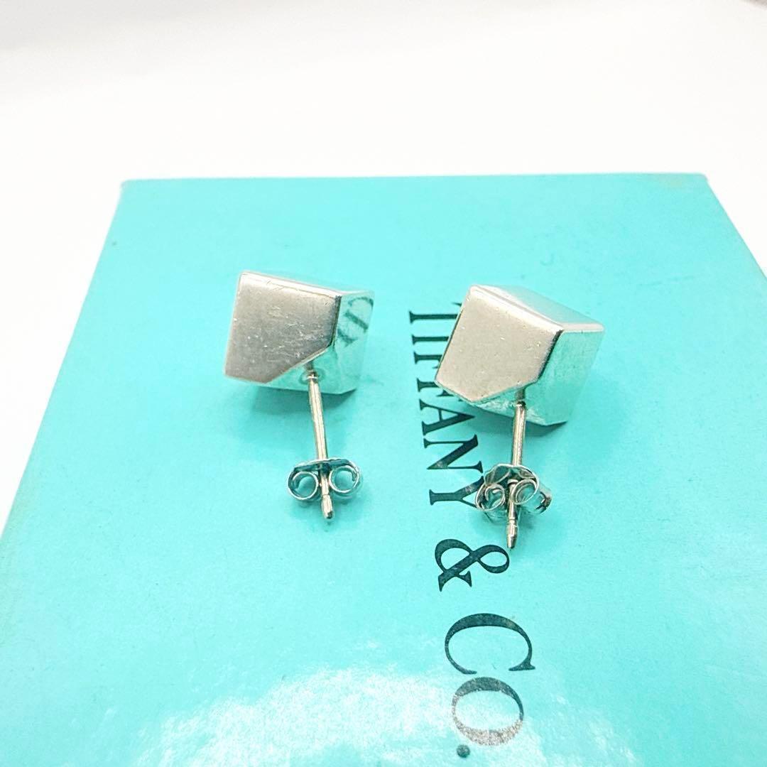 2795 保存箱・袋付き✨Tiffany ピアス キューブ シルバー925