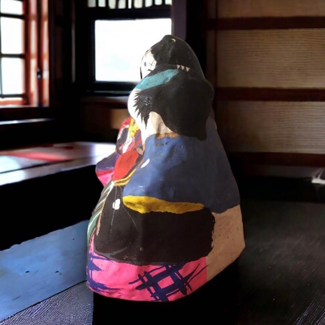 古玩 青森県 廃絶 郷土玩具 青森名玩 青森張子人形② 福原英治郎 お多福