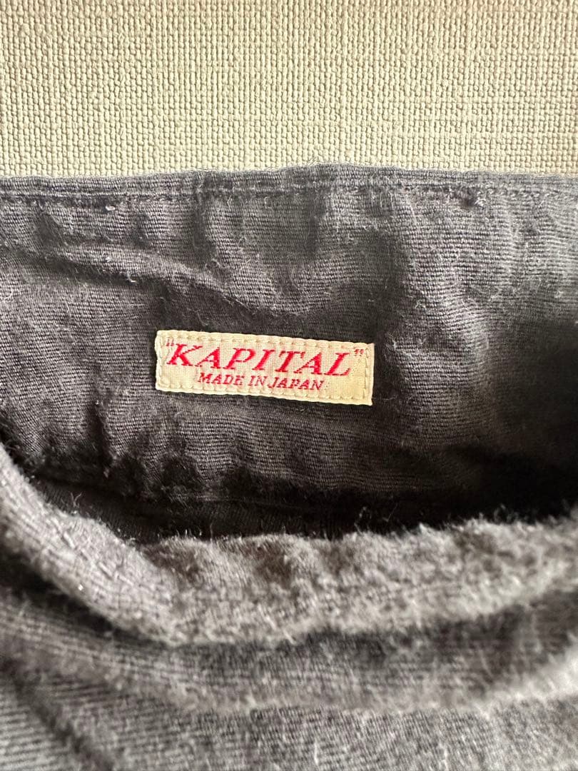 KAPITAL 【キャピタル】スカート風パンツ ブラック【1】