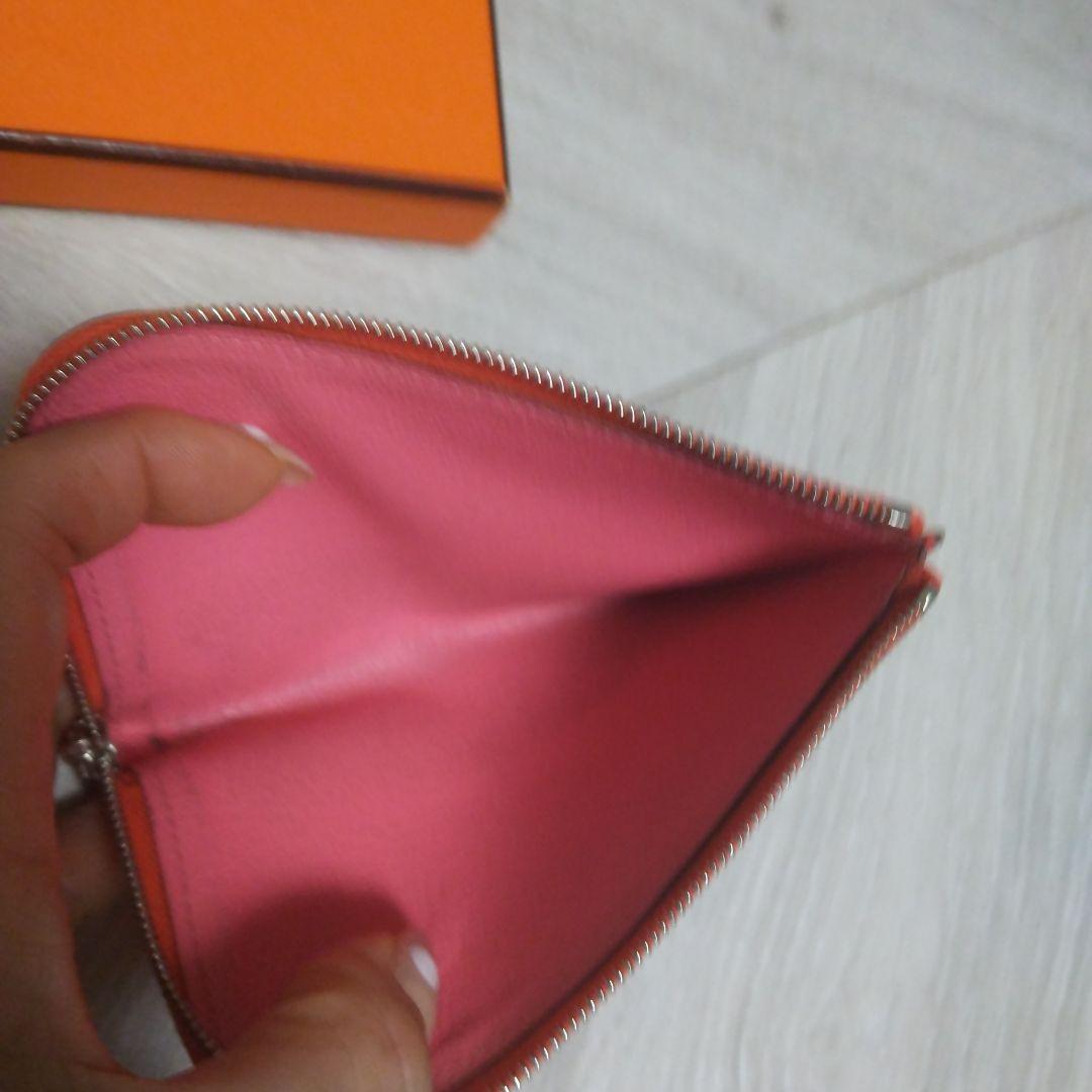 HERMES ピンク ミディアム財布とケースセットリミックス