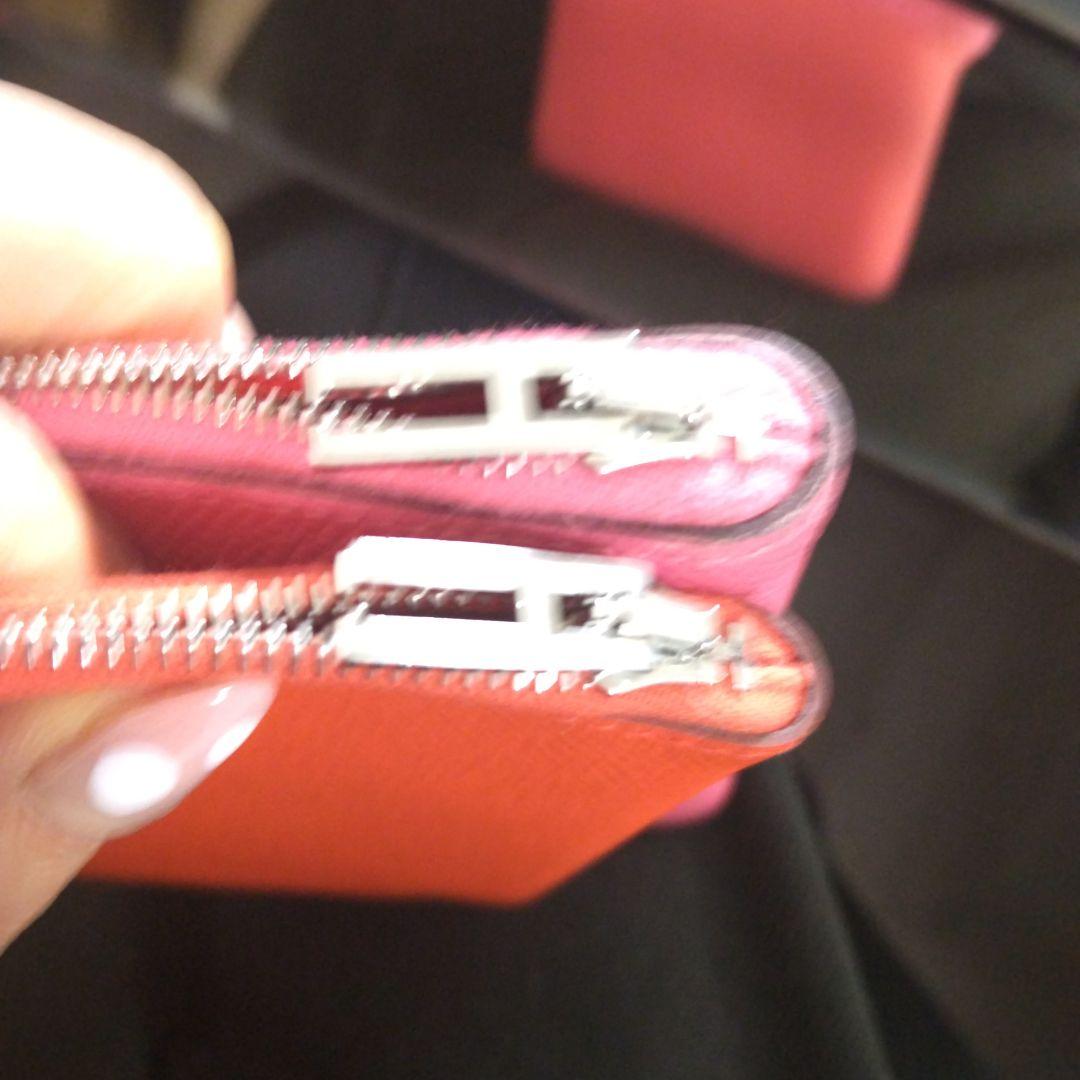 HERMES ピンク ミディアム財布とケースセットリミックス