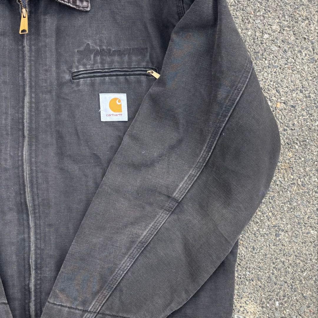 Carhartt デトロイトジャケット ブラック コーデュロイ襟 USA