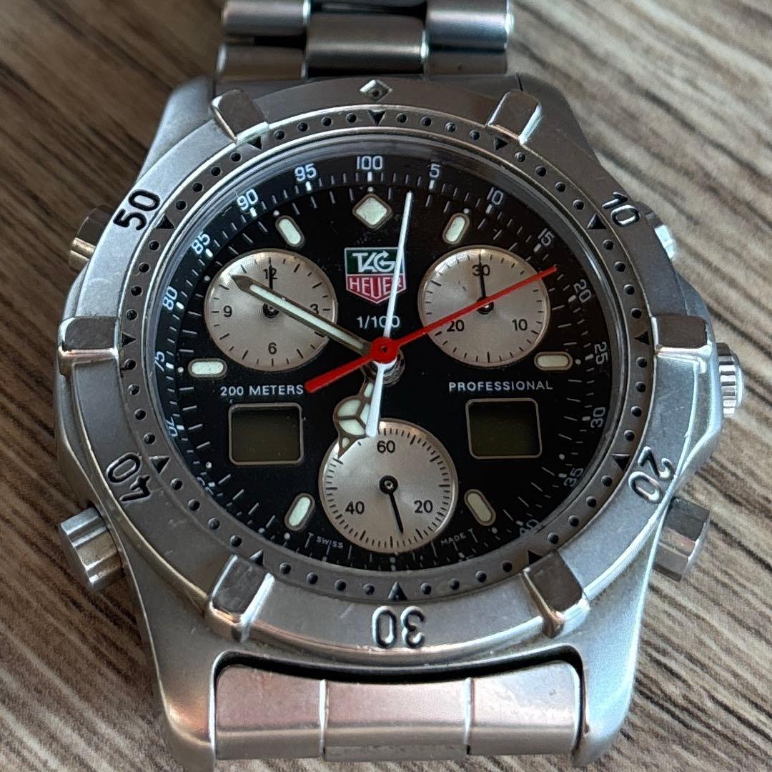 タグホイヤー プロフェッショナル メンズ腕時計クォーツ防水