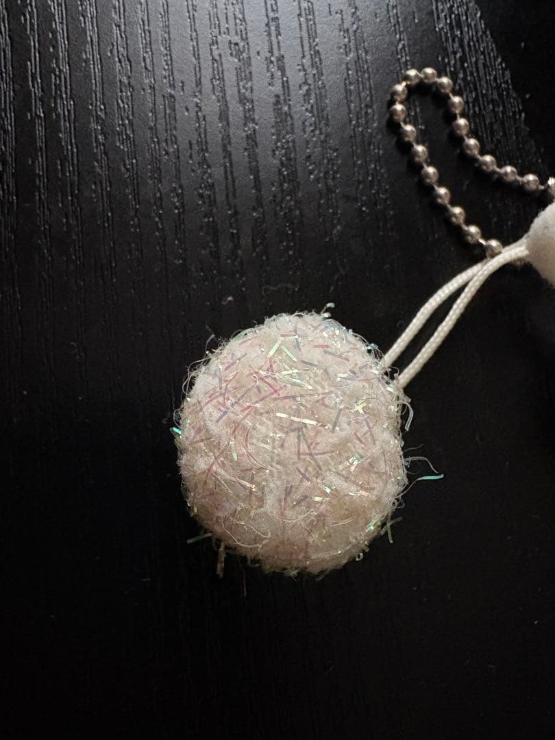 激レア ツインエンジェルス ミニマスコットキーホルダー ラメボール付き　平成