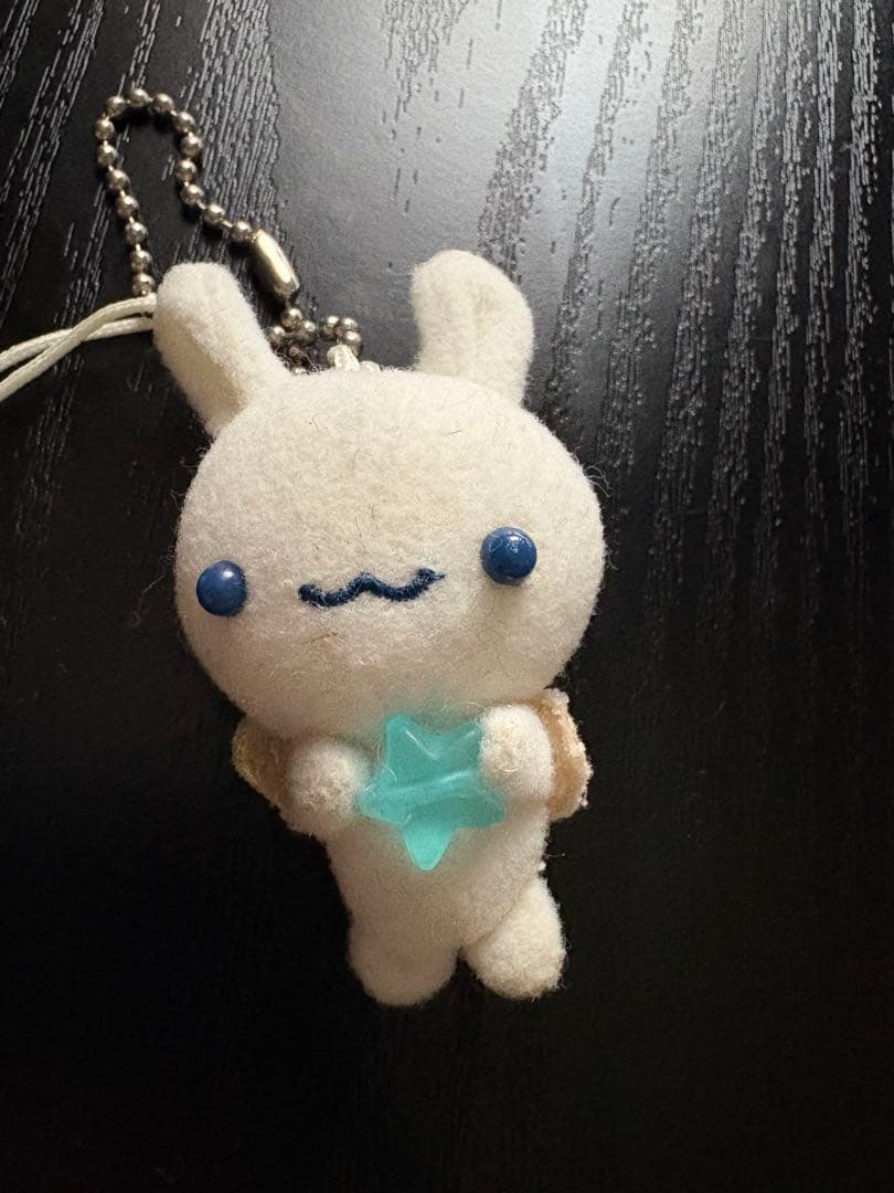 激レア ツインエンジェルス ミニマスコットキーホルダー ラメボール付き　平成