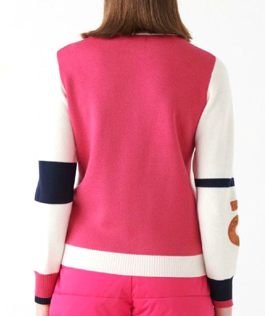 超美品☆アルチビオレディース 2024秋冬ジップアップニットブルゾン