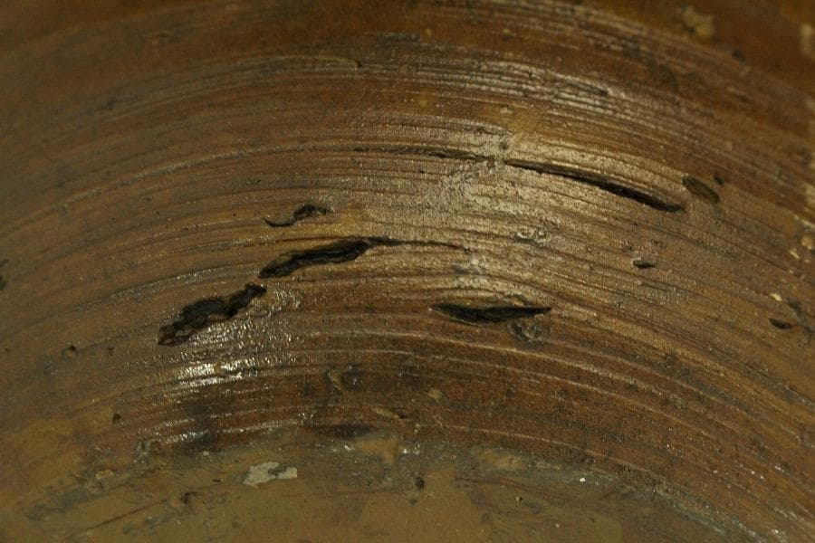 古 祖母懐 壷 高29cm 在銘(LC585)