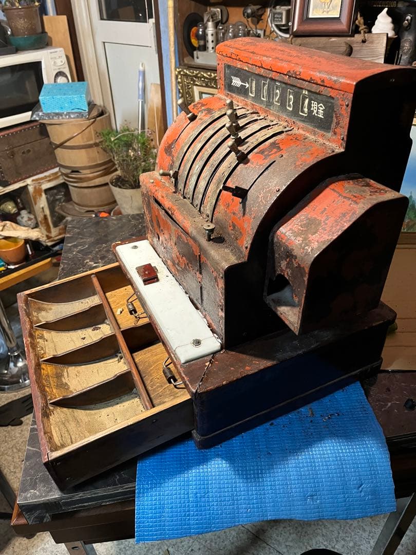 アンティークレジスター レトロレジスター 金銭登録機 セイコー金銭登録機