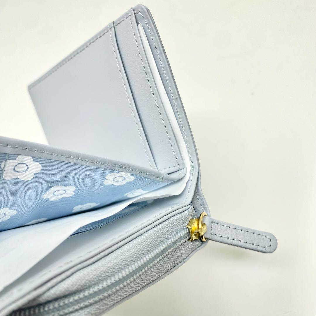 MARY QUANT 財布 フーリーデイジーパッチ マリークワント ブルー