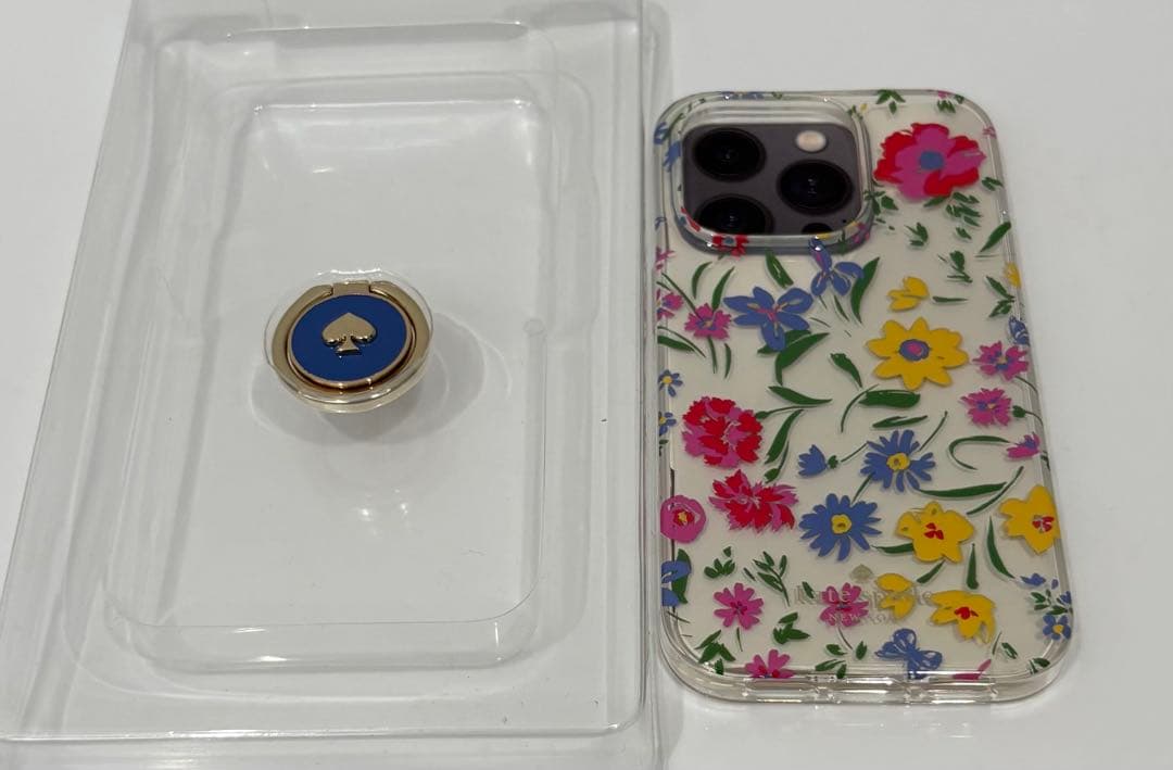 ☆限定品☆ KATE SPADE iPhone14Proケース クリームマルチ kate spade