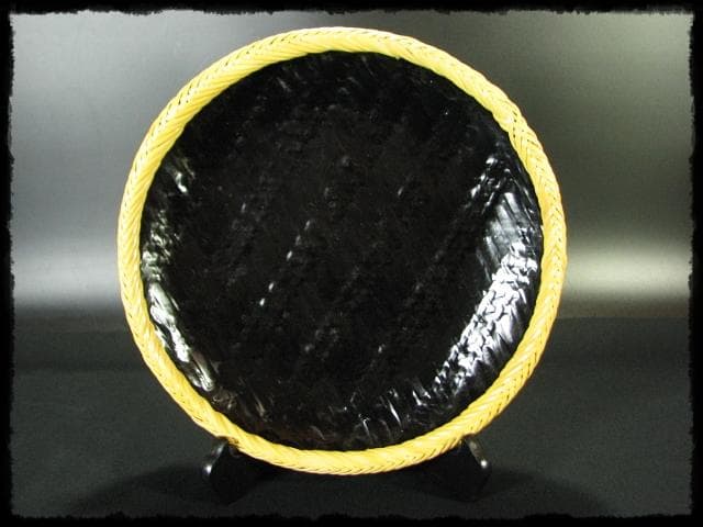 田中 篁斎 宗全好 平 炭斗 炉風炉 一双 網代 茶道具 炭道具