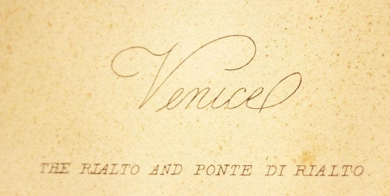 イタリア 額絵 ベネチア柄 エッチング アンティーク 古典 TOS-1517