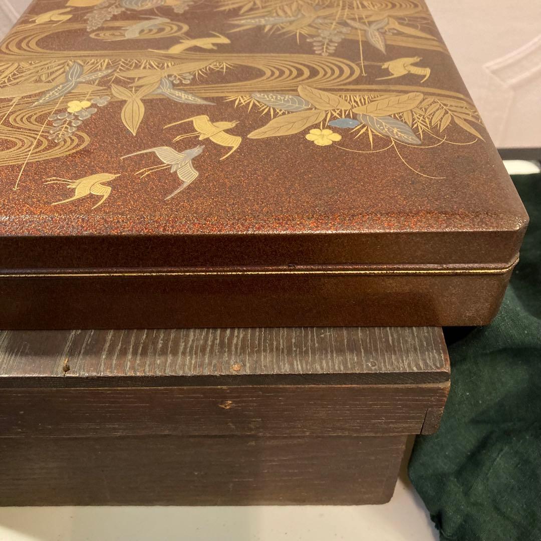 硯箱 蒔絵 硯 水滴 骨董 時代物 すずり すずり箱