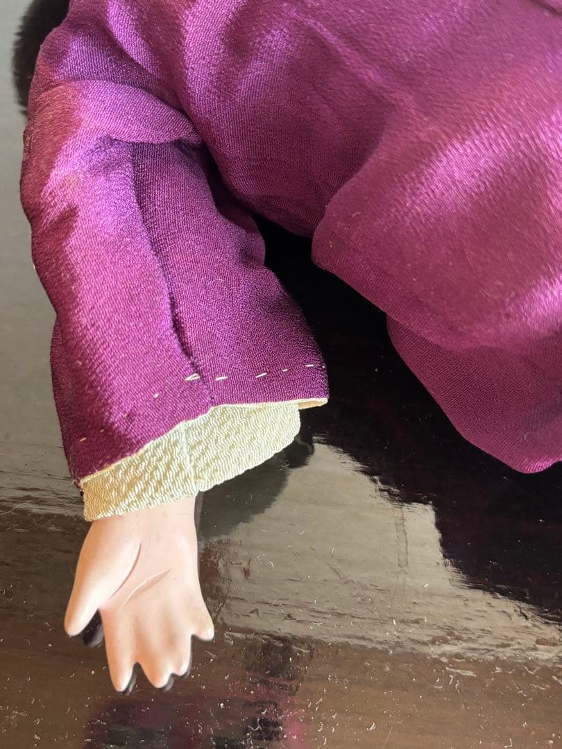 市松人形 竹内益次郎 吾妻人形 日本人形 大正 レトロ 約39cm 骨董 訳