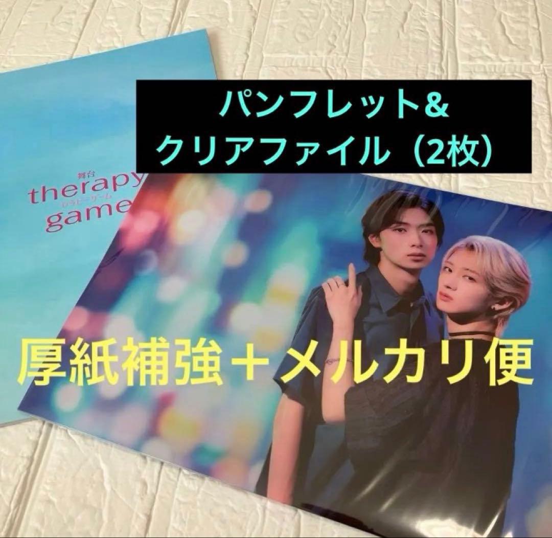 舞台 セラピーゲーム パンフレット クリアファイル ナオヤ 冨田 侑暉