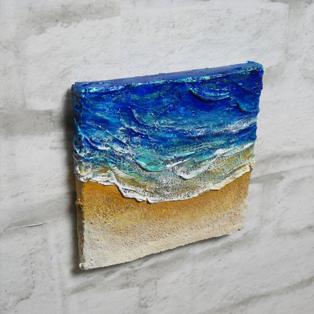 油絵 油彩 油彩画 絵 絵画 【海と波】