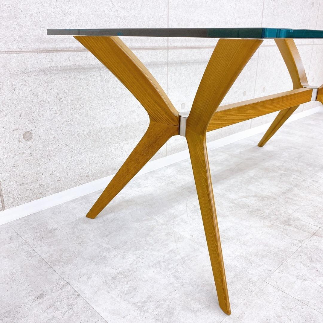 Calligaris（カリガリス） ガラステーブル 160×85×75cm